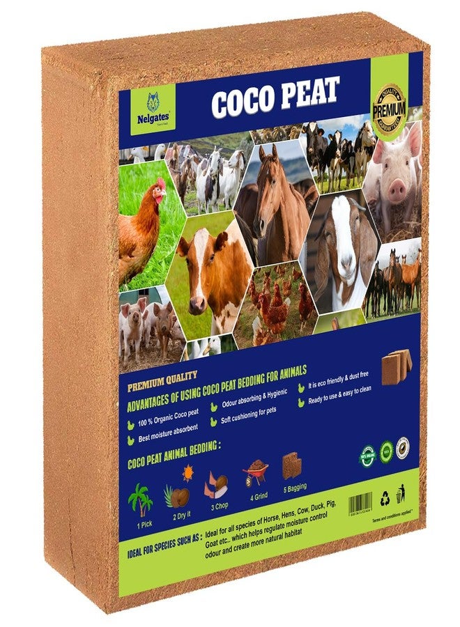 Nelgates Coco peat for Reptile,Cow, Hen, Pig, Goat Bedding, Natural Coco peat 1kg - Image 1